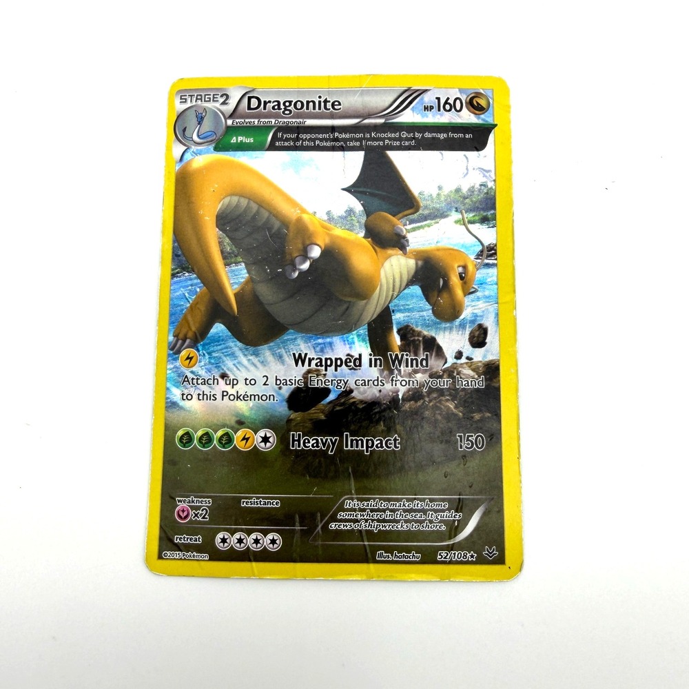 Pokemon TCG Dragonite (52/108) - Holofoil - Roaring Skies – MP Very Good
